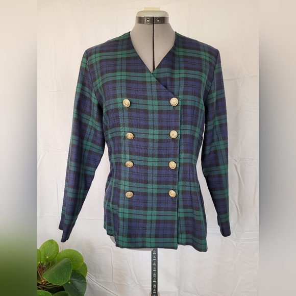 Vintage plaid Blazer and Skirt set - Picture 6 of 10